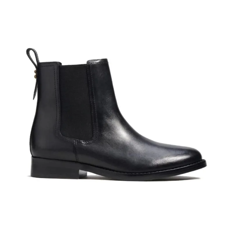 COACH Short Chelsea Boots 2.5cm Women's Black-1