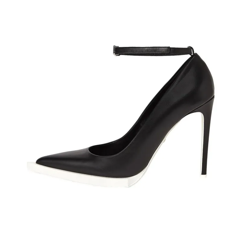 GCDS 110mm Pointed Leather Pumps-0