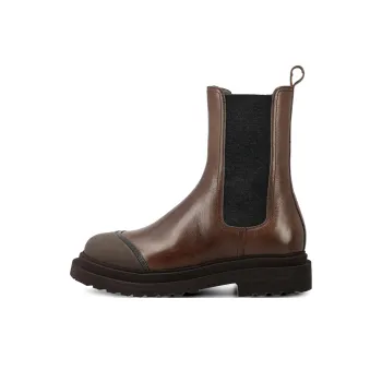 Brunello Cucinelli Rounded Toe Ankle Boots Women's