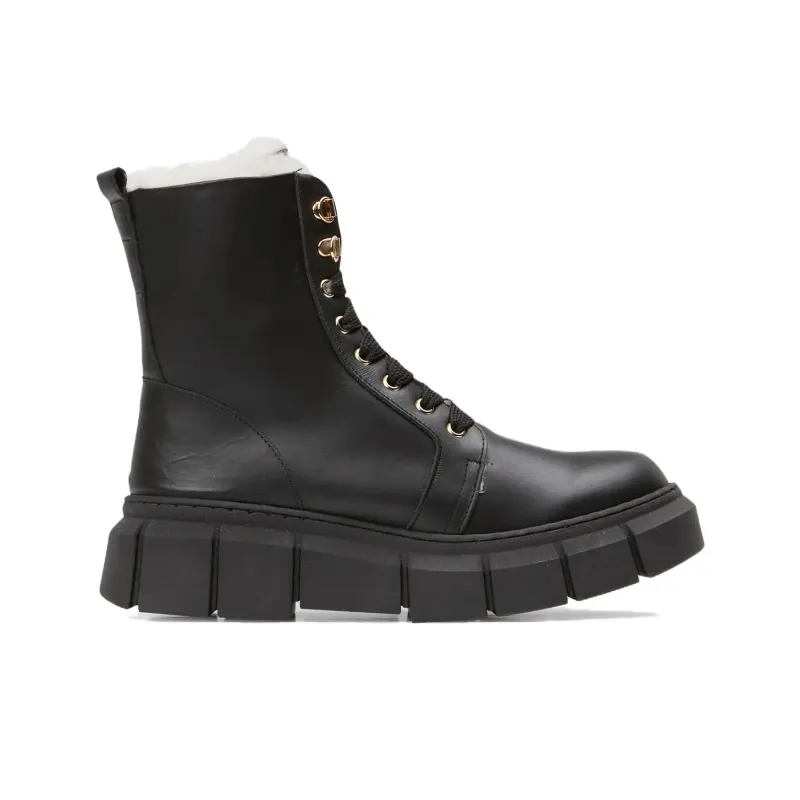ALOHAS Ankle Boots 4cm Women's Black-1