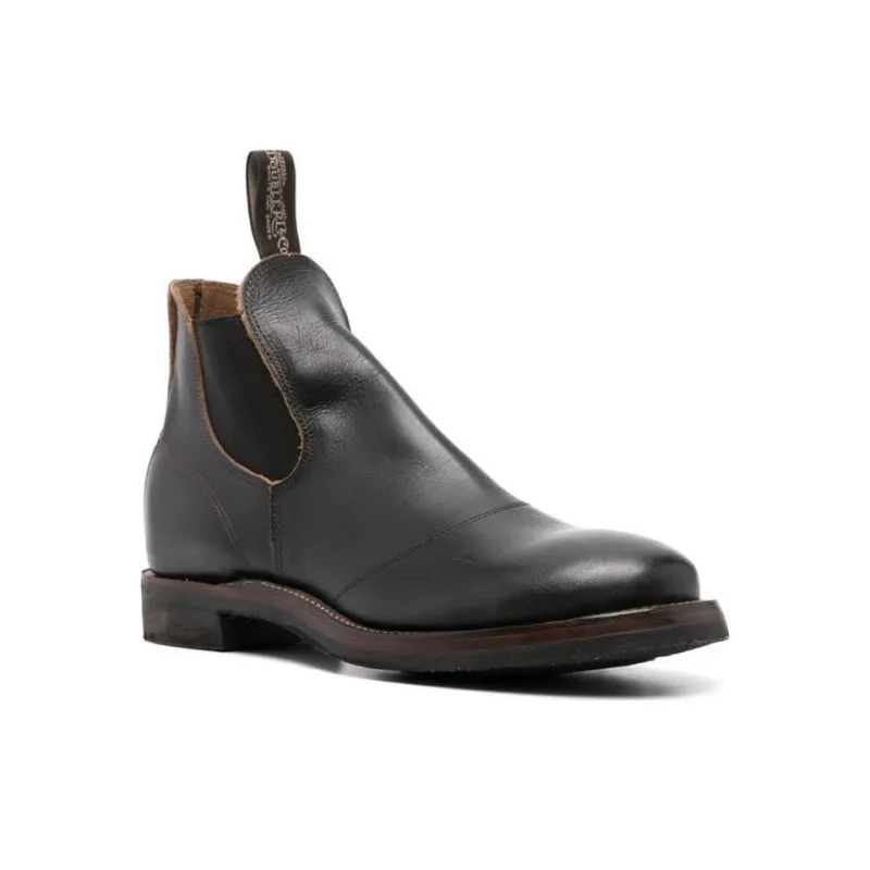 Polo Ralph Lauren RRL Short Chelsea Boots Men's Black-1