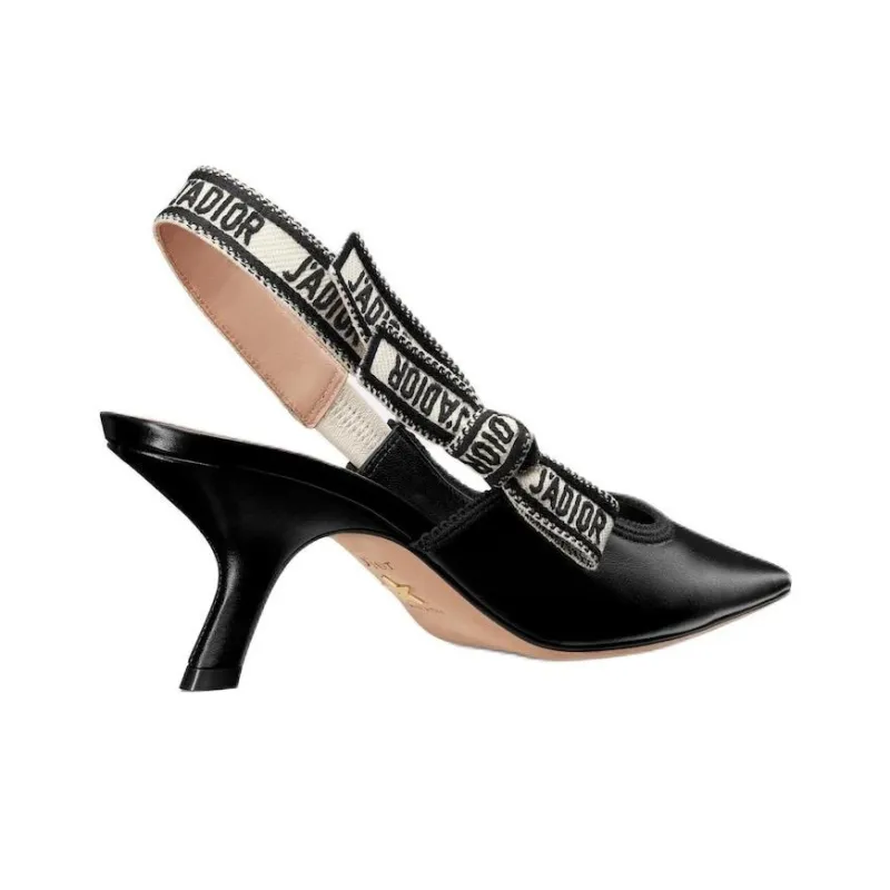 DIOR J'Adior Irregular Heel High Heels 6.5cm Women's Black-3