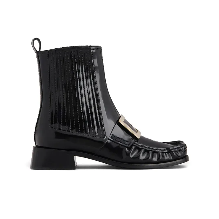 Roger Vivier Short Chelsea Boots Women's Black-1