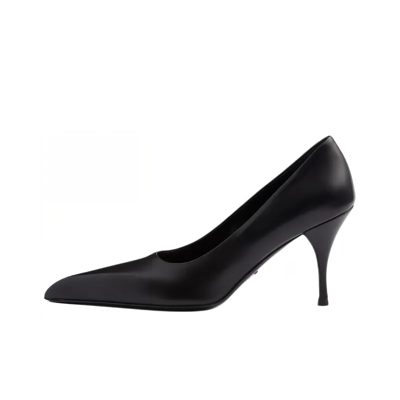 PRADA Slim Heel High Heels 8.5cm Women's Black-0
