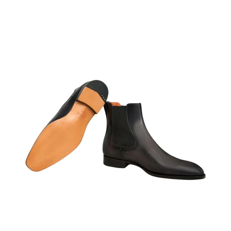 BERLUTI Short Chelsea Boots Men's Black-4