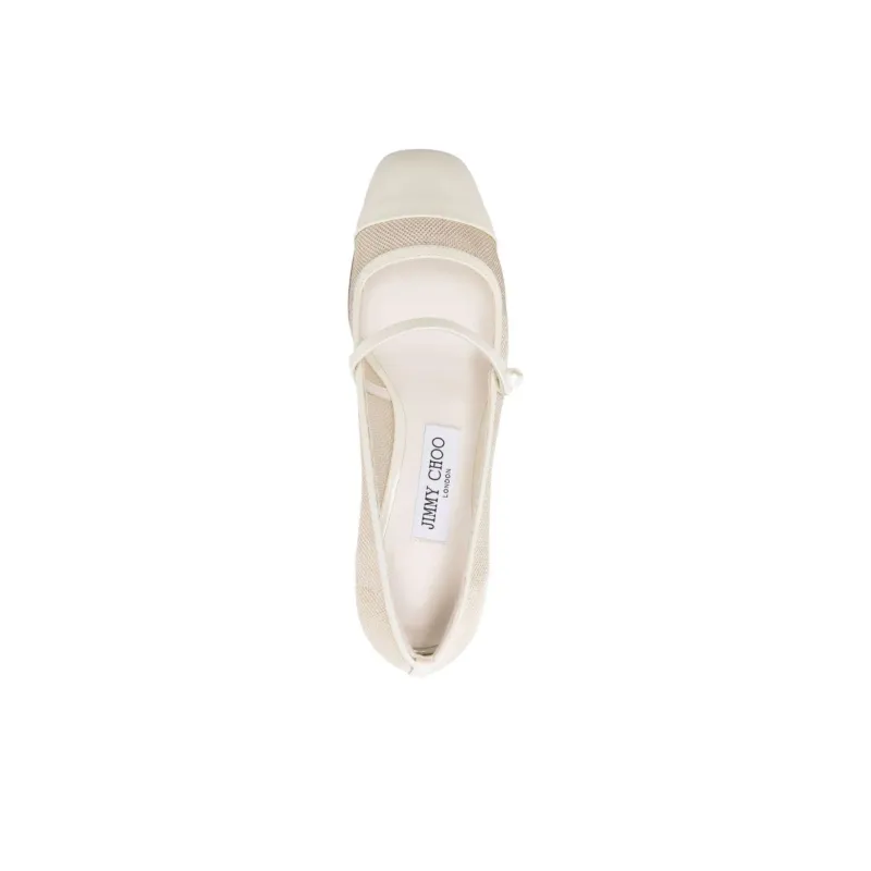 Jimmy Choo Elisa 45m Metallic-mesh Pumps-2