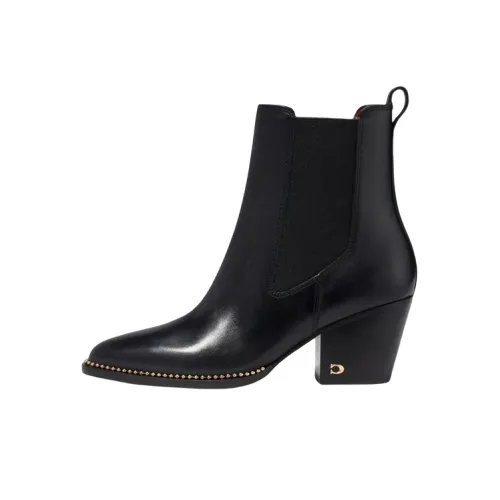 COACH Short Chelsea Boots Women's Black