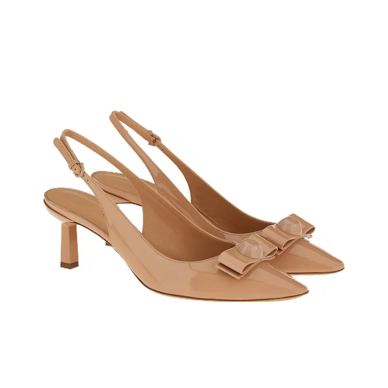 FERRAGAMO Slim Heel High Heels 5.5cm Women's Pink-2