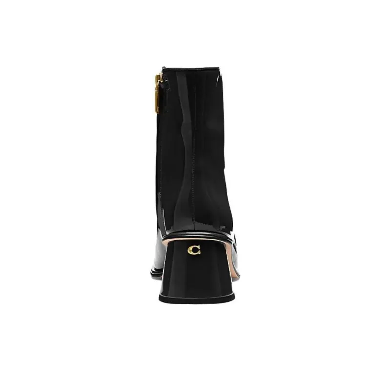 COACH Ankle Boots 5.5cm Women's Black-4