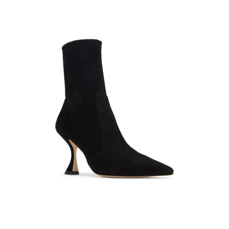 Stuart Weitzman/SW Xcurve 85 Ankle Boots 8.5cm Women's Black-2