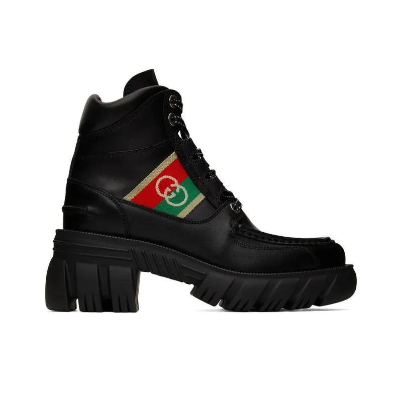 GUCCI Women's Ankle Boot 'Interlocking G Black' Women's-1