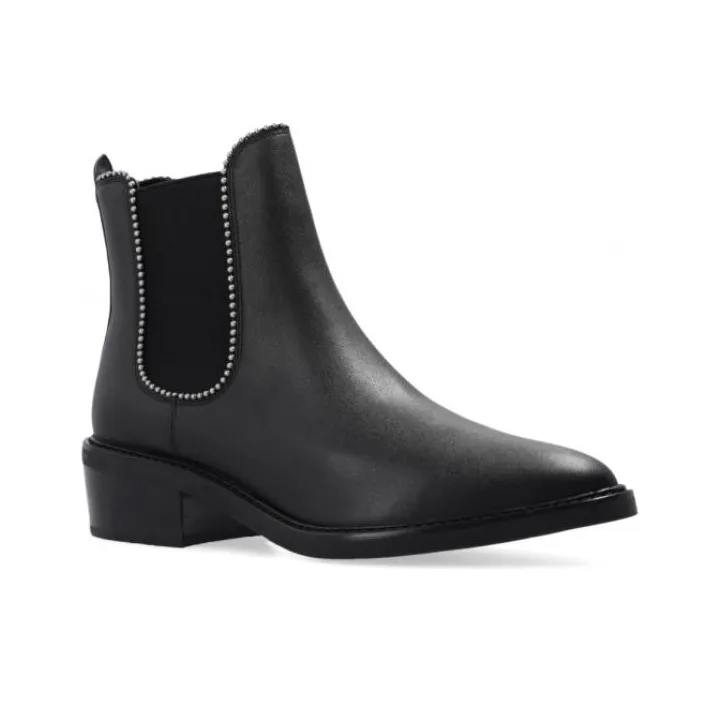 COACH Bowery Short Chelsea Boots 5cm Women's Black-1