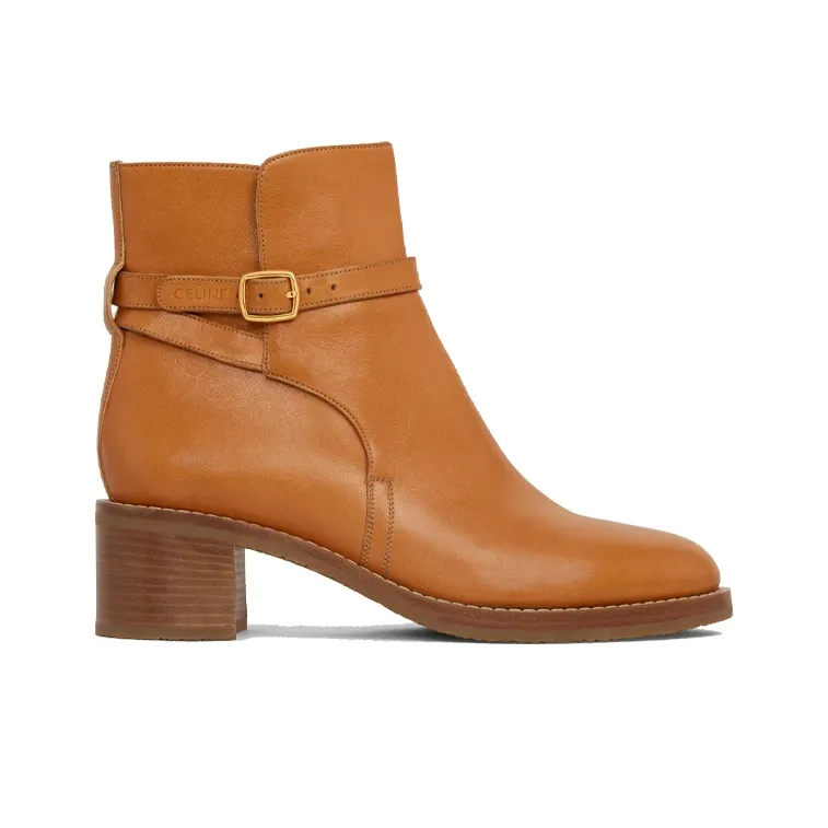CELINE Ankle Boots Women's Brown-1