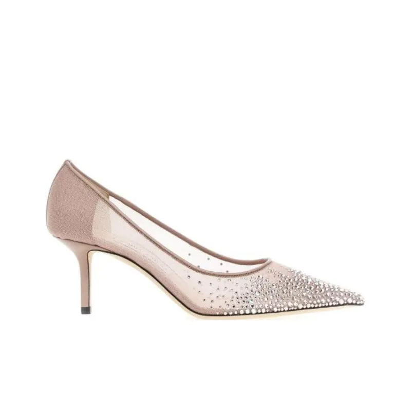 Jimmy Choo LOVE Slim Heel High Heels 6.5cm Women's Pink-1