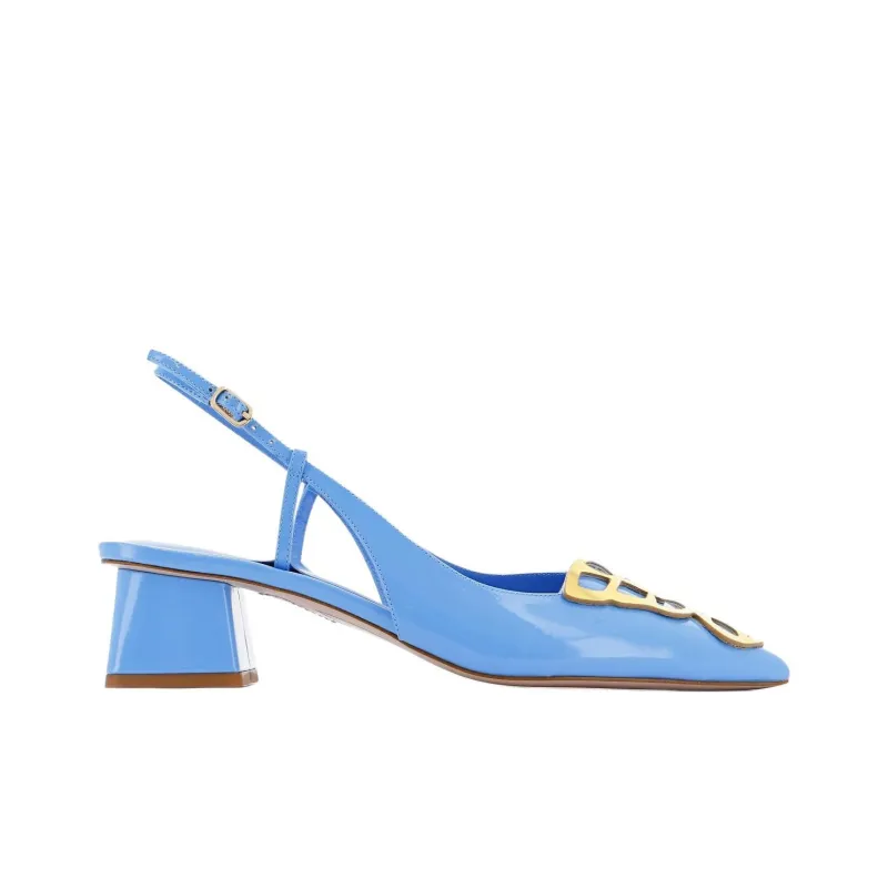 Sophia Webster Butterfly Block Heel High Heels 5cm Women's Blue-1