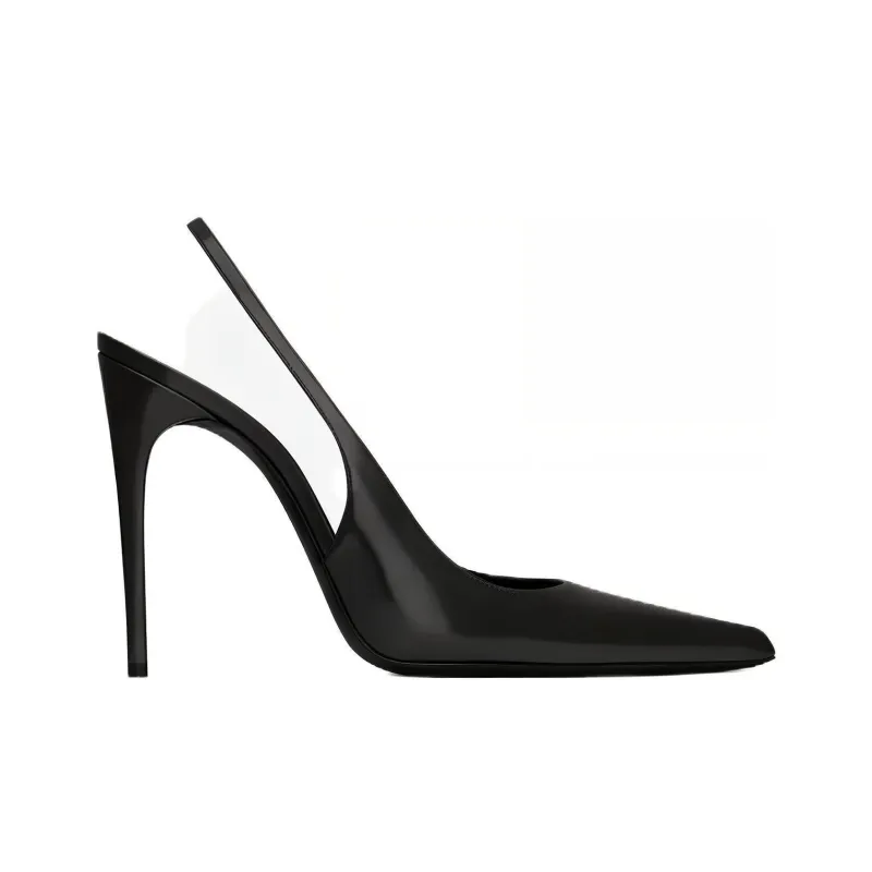 SAINT LAURENT Slim Heel High Heels 11cm Women's Black-1
