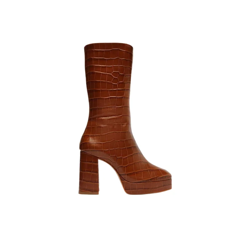 Schutz Raff Ankle Boots 10cm Women's Brown-1
