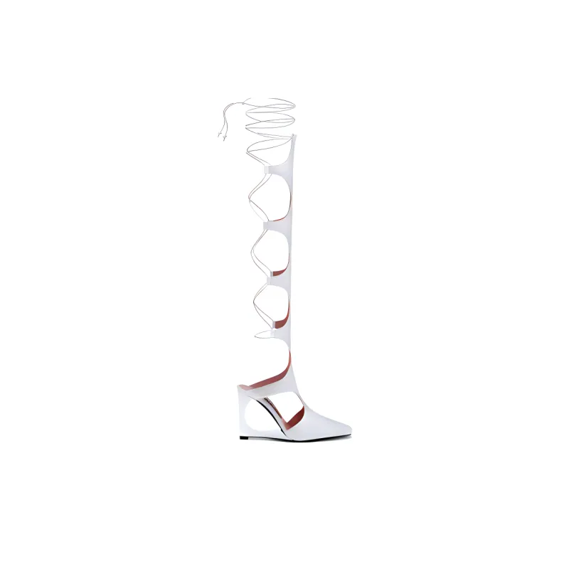 Les Petits Joueurs Venus High Heels 10.5cm Women's Silver-2