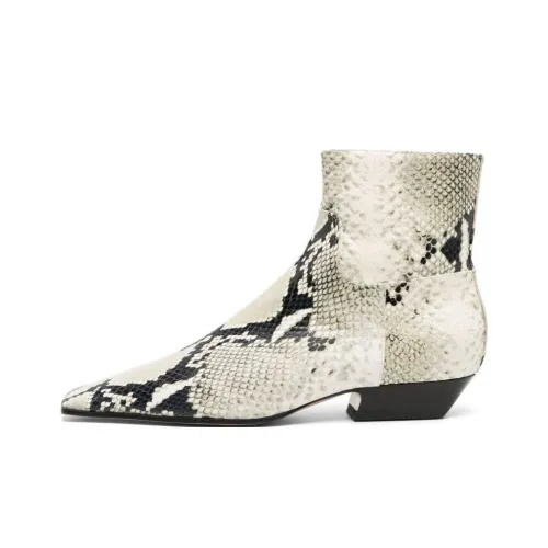 KHAITE The Marfa Python-effect Knee High Boots
