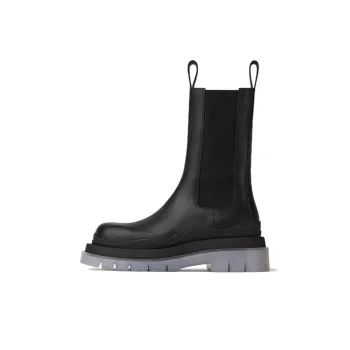 Bottega Veneta Tire Chelsea Crew Chelsea Boots 5.5cm Women's Black