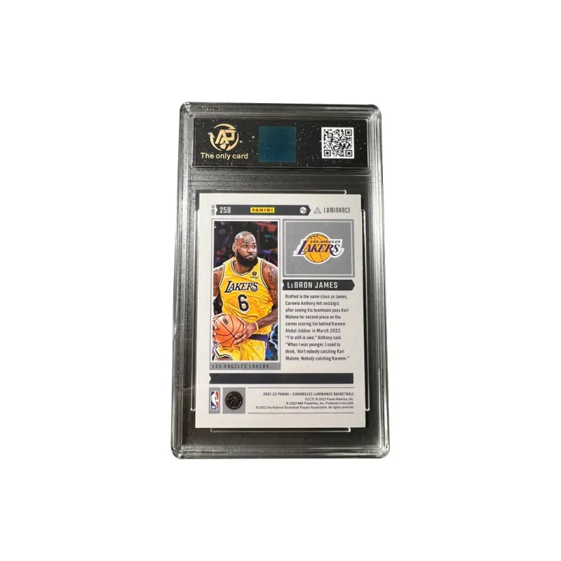 PANINI Lakers LeBron James The King Peak Absolute T Card RPA Grading High Score Player Card Rare Card Graded Cards 1 Pc-1