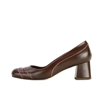 Sarah Chofakian Ludwig Chunky Heel High Heels 4cm Women's Brown