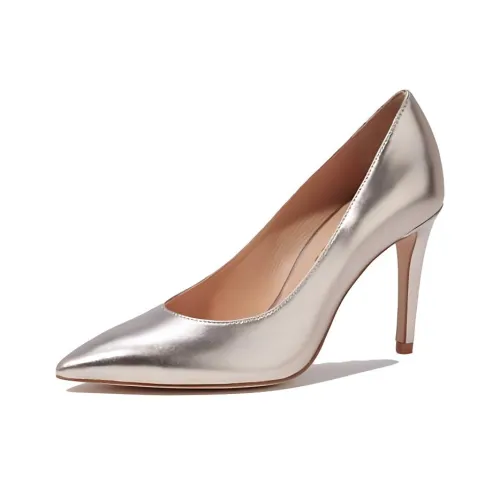COACH Slim Heel High Heels 8.8cm Women's Champagne Gold