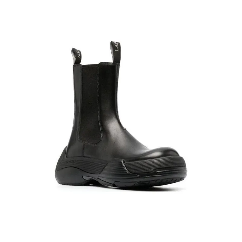 Lanvin Round-toe Pull-tab Boots-2