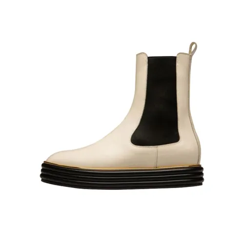 BALLY Short Chelsea Boots Women's White
