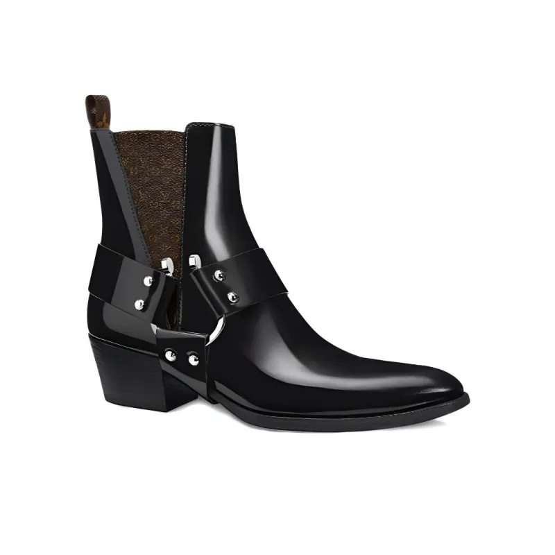 LOUIS VUITTON Rhapsody Ankle Boots 'Black' Women's-1