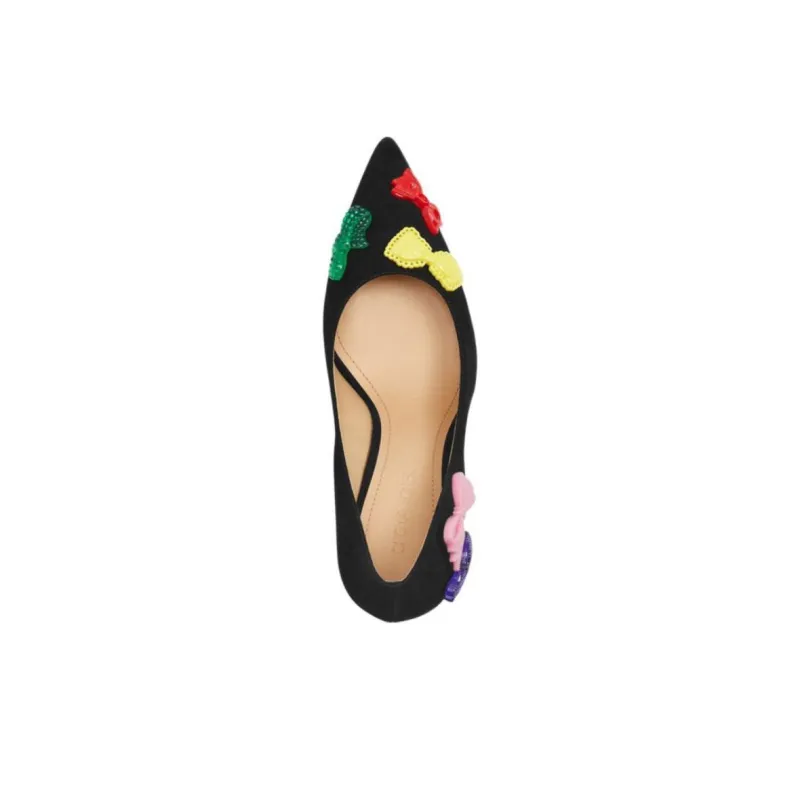 COACH Slim Heel High Heels 8.9cm Women's Black-3