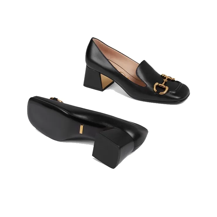GUCCI Horsebit Buckle Loafers-5