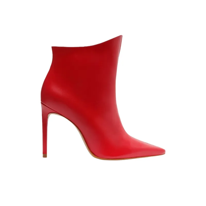 Schutz Palloma Ankle Boots 10cm Women's Red-1