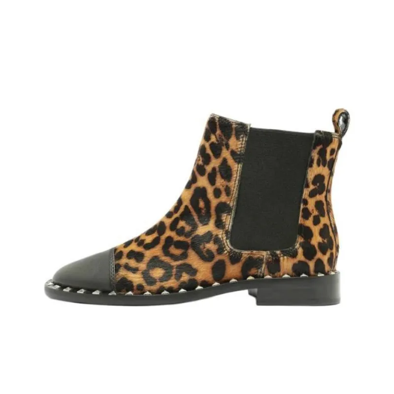 Schutz Bennie Short Chelsea Boots Women's Brown-0