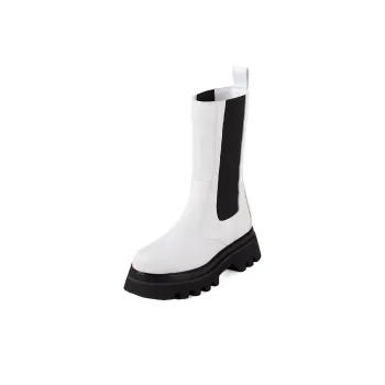 ALOHAS Short Chelsea Boots 5.5cm Women's White
