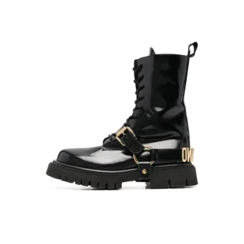MOSCHINO Ankle Boots Medium Heel Men's Black