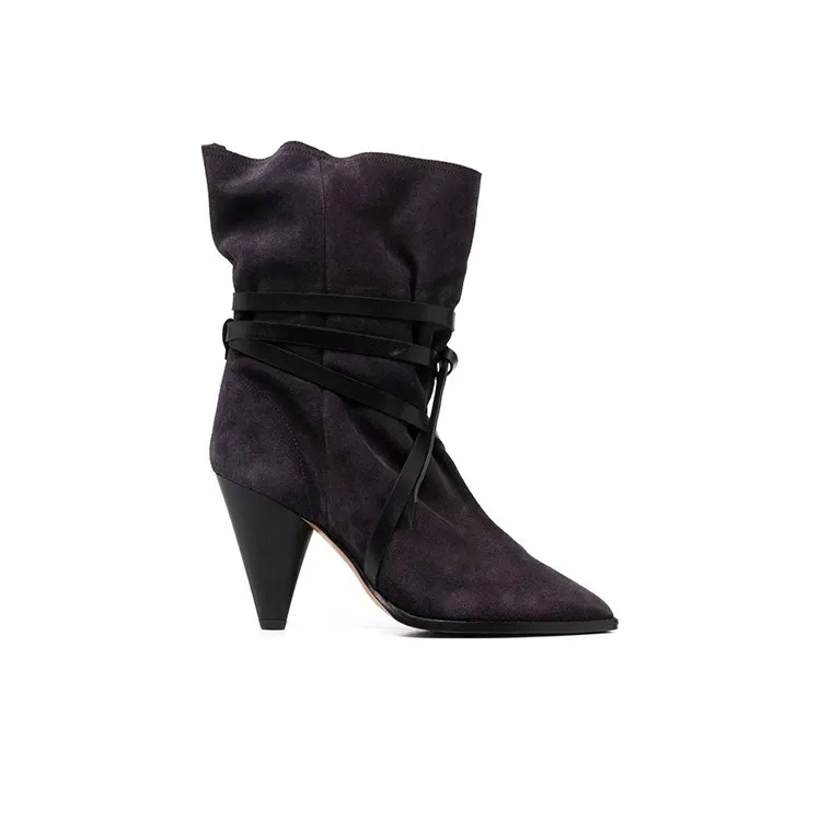 ISABEL MARANT Pointed Suede Boots-1