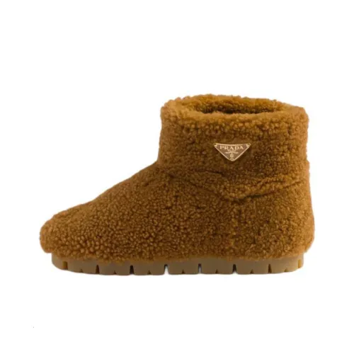 PRADA Ankle Boots Women's Caramel