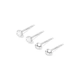 Sparkling Rhinestone+Round Bead[Pair Set]