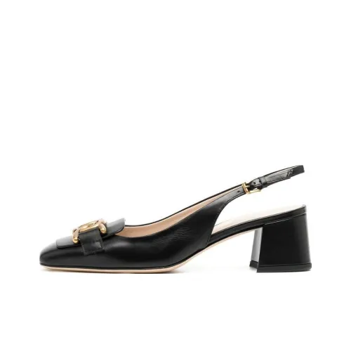 TOD'S Kate Logo Plaque Slingback Pumps