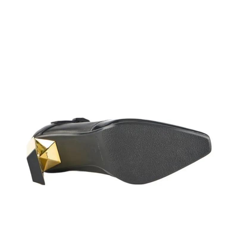 UNITED NUDE Tara MJ Hi High Heels Women's Black Gold-5