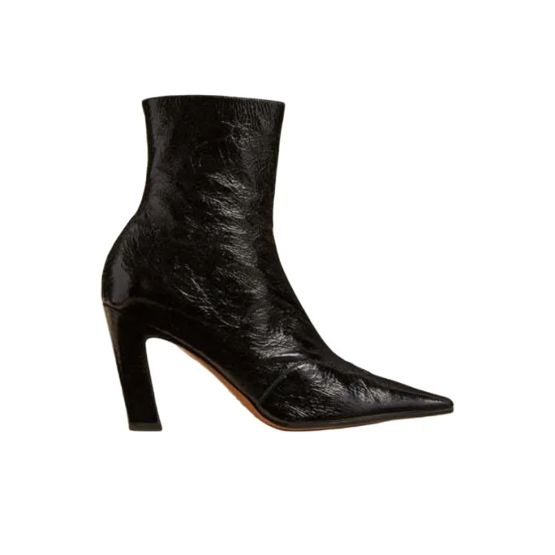 KHAITE Nevada Square Toe Zipped Boots Women's-1