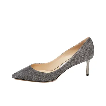 Jimmy Choo ROMY Slim Heel High Heels Women's Silver