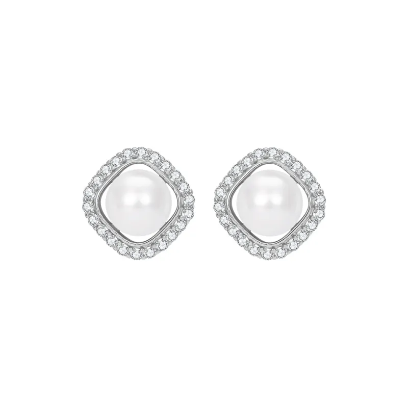 JAY 925 Sterling Silver Stud Earrings Women's-0