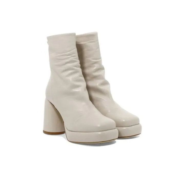 HALMANERA Ankle Boots Women's White-2