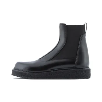 EMPORIO ARMANI Short Chelsea Boots Men's Black