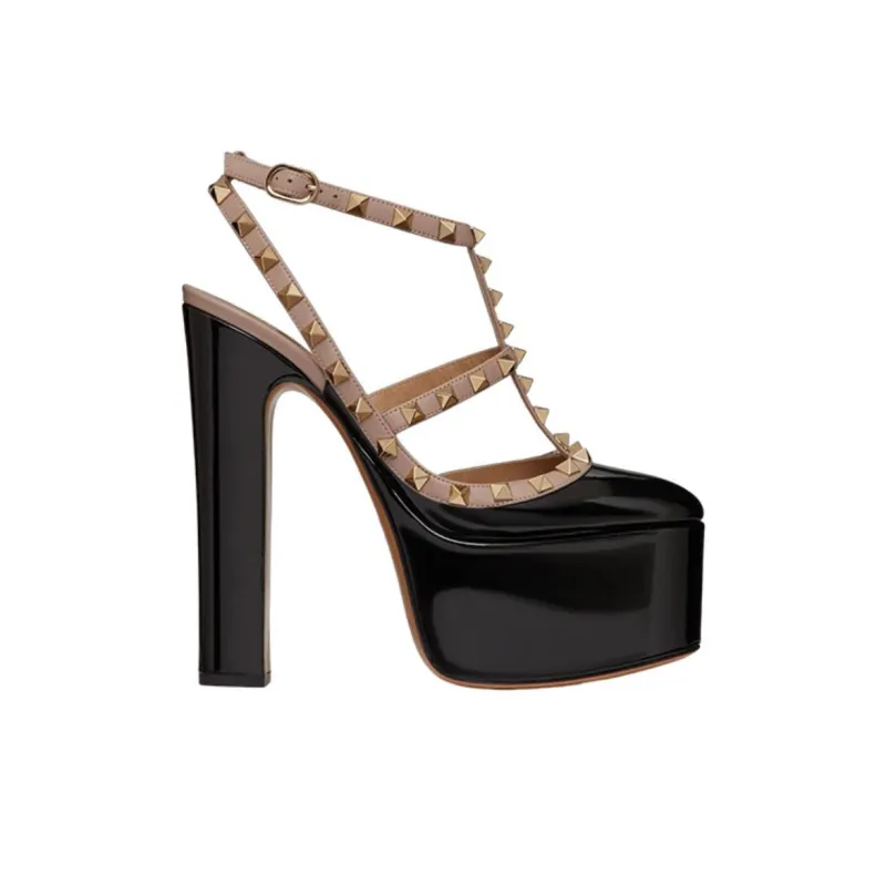 Valentino Garavani Rockstud 155mm Platform Pumps-1