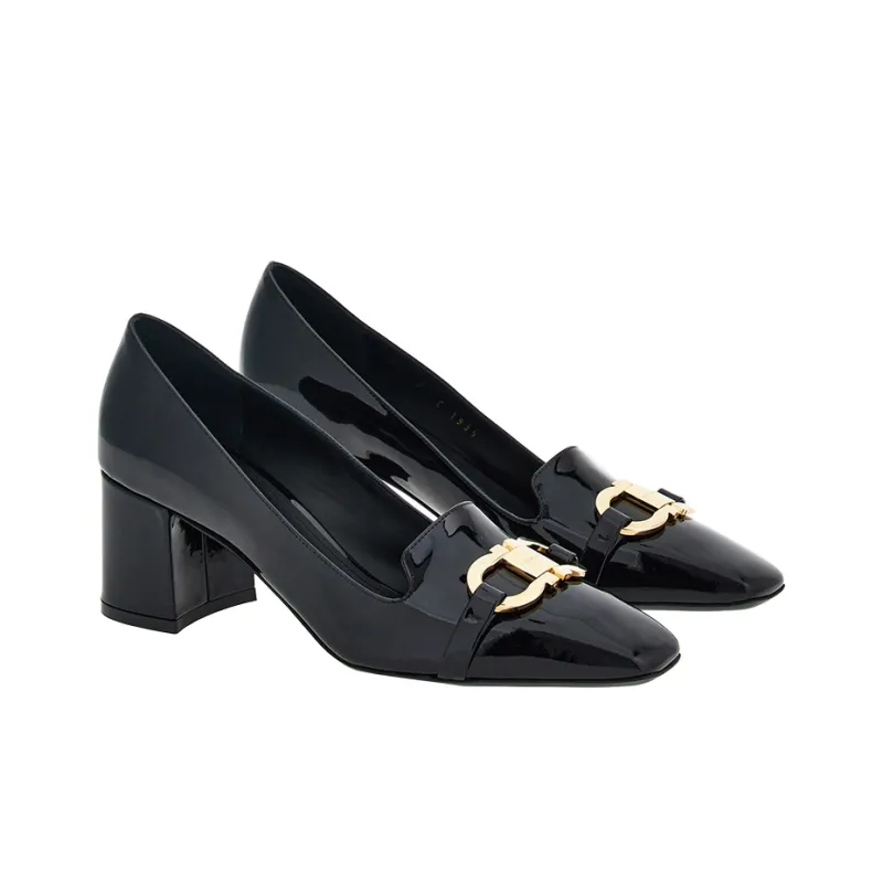 FERRAGAMO 60mm Gancini-buckle Leather Pumps-2