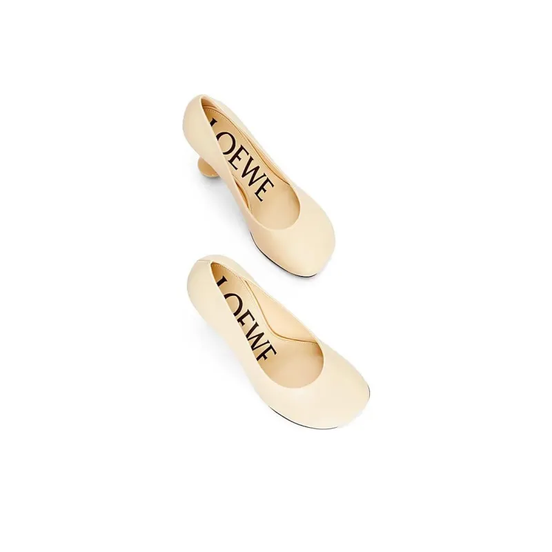 LOEWE Toy Slim Heel High Heels 9cm Women's Nude-3