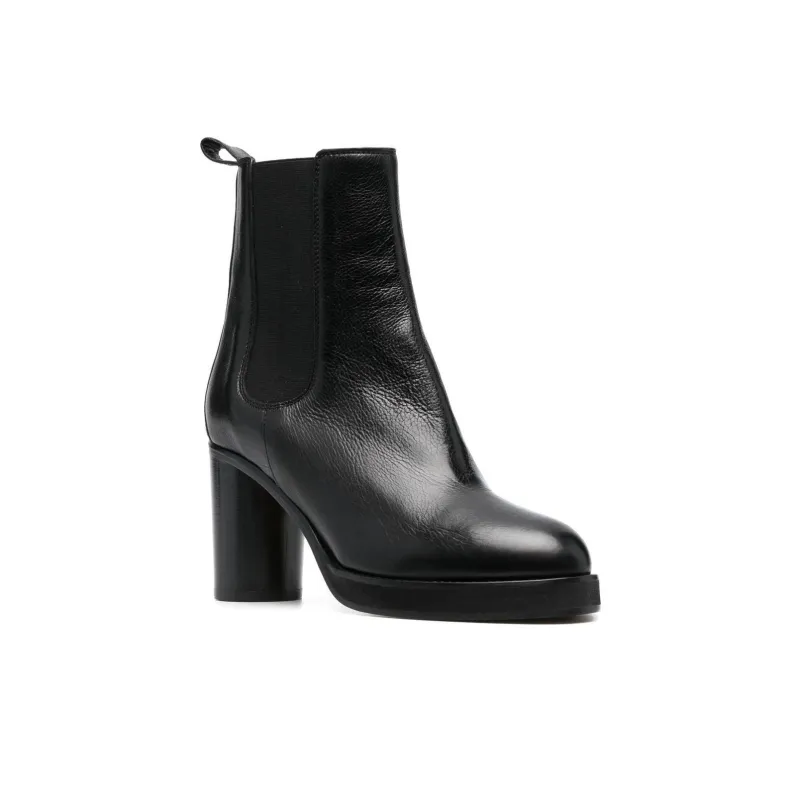 ISABEL MARANT 90mm Leather Ankle Boots-1